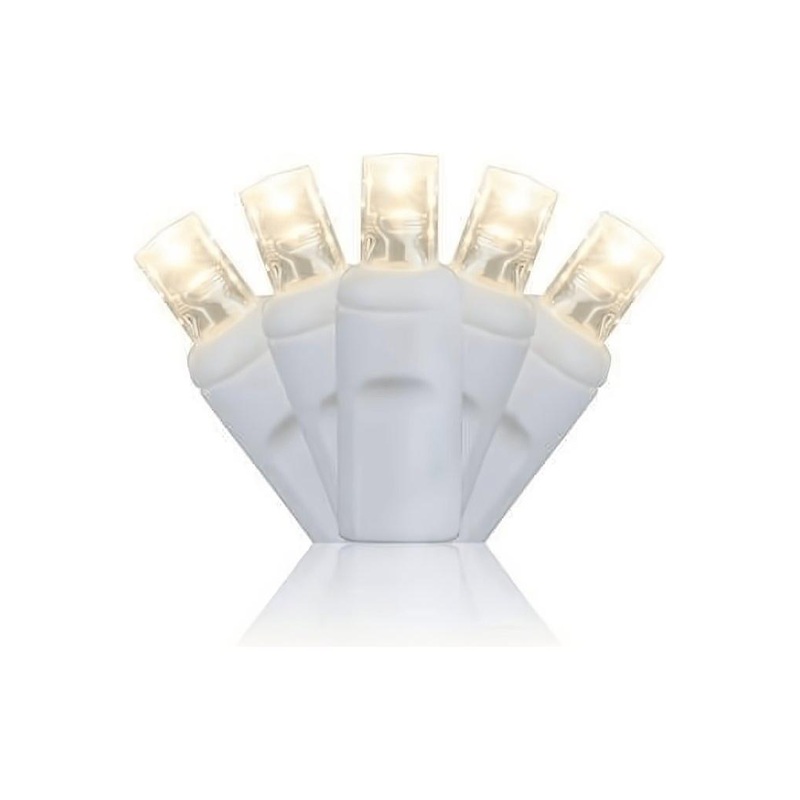5mm Warm White LED Christmas Lights, 70 Bulbs