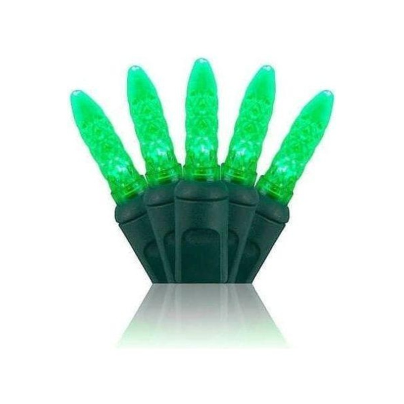 M5 Green LED Mini Lights, 100 Bulbs