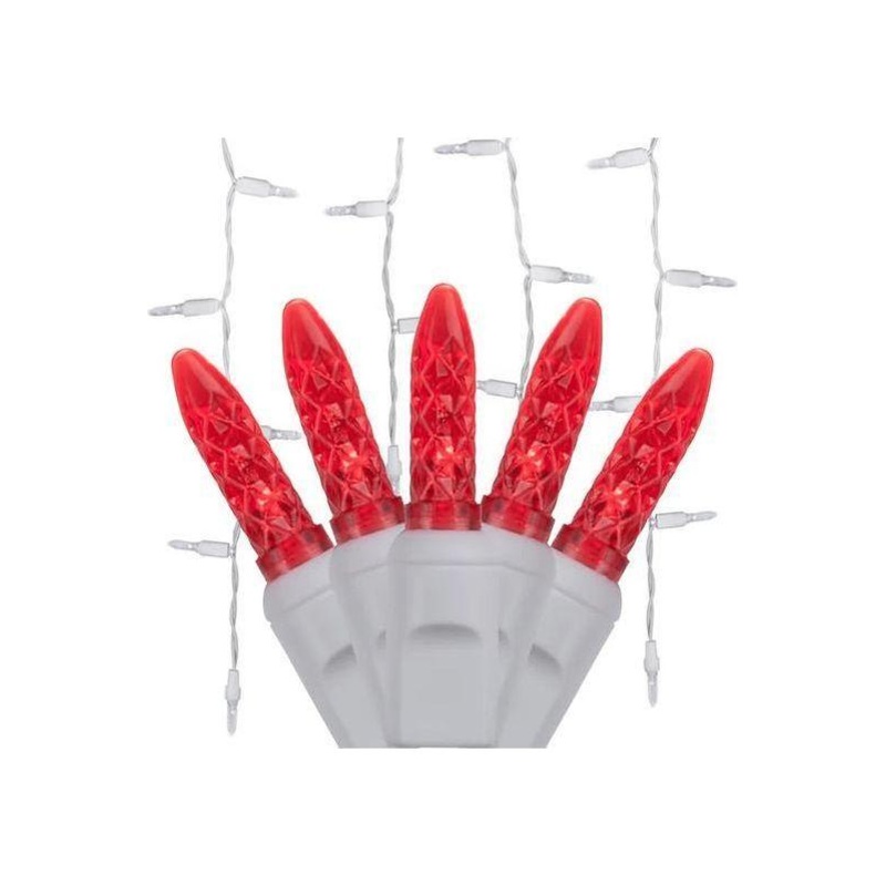 M5 Red LED Icicle Lights, 70 Bulbs