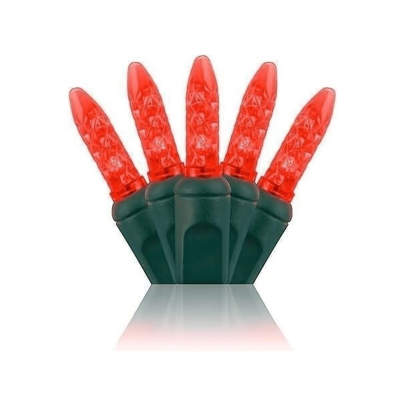 M5 Red LED Mini Lights, 50 Bulbs