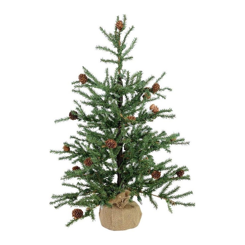 Vickerman 24″ Carmel Pine Tabletop Christmas Tree, Unlit
