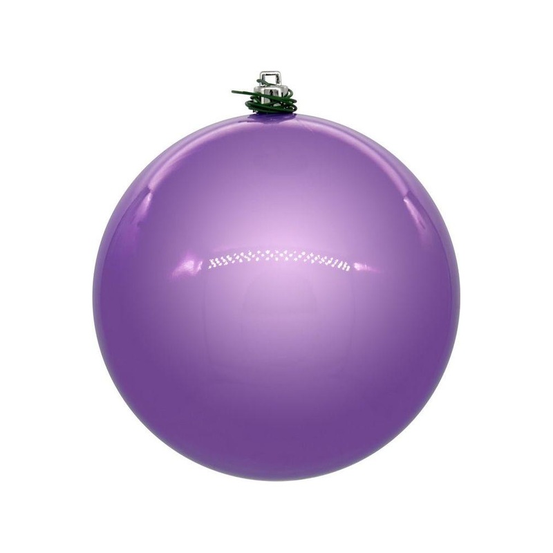 Vickerman 6″ Lavender Pearl UV Drilled Ball Ornament (4 pack)