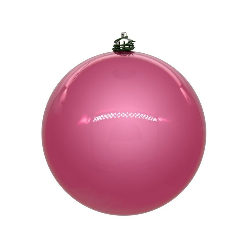 Vickerman 6″ Pink Pearl UV Drilled Ball Ornament (4 pack)