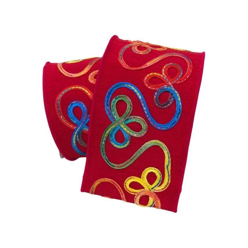 4″ Whimsy Ribbon: Red (10 Yards)