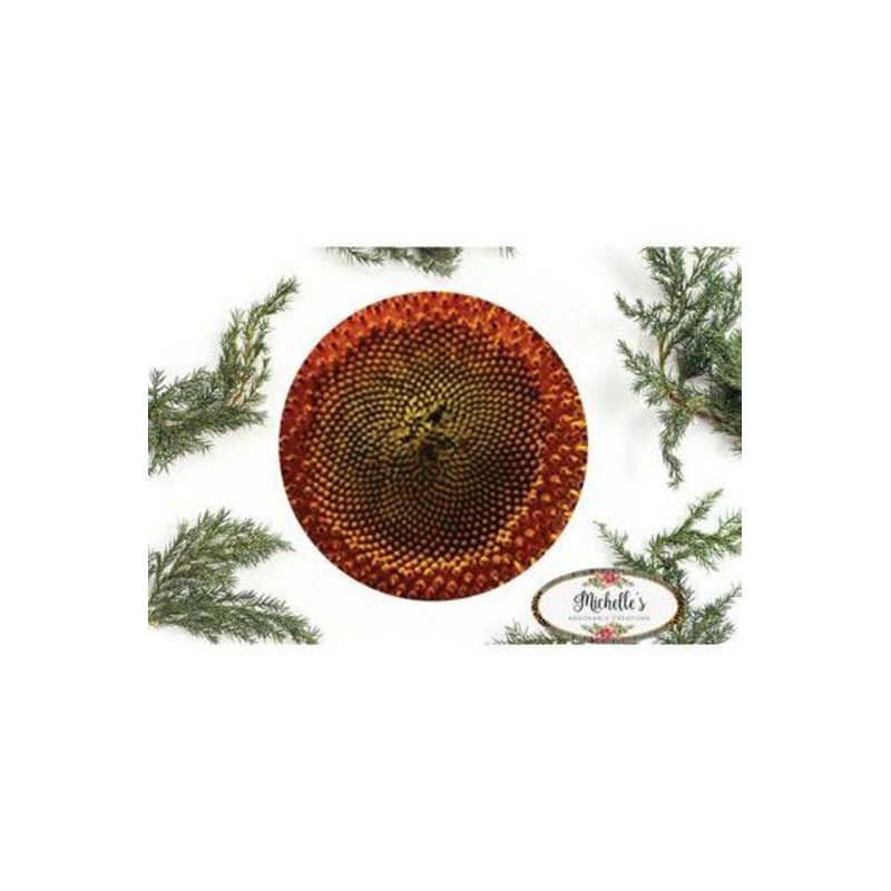Brown Sunflower Wreath Center