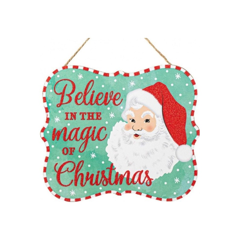 10″ Wooden Sign: Magic of Christmas (Mint)