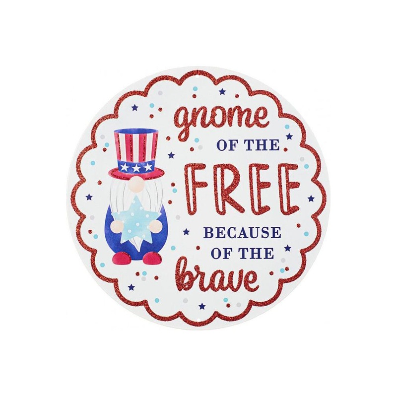 12″ Metal Sign: Gnome of the Free