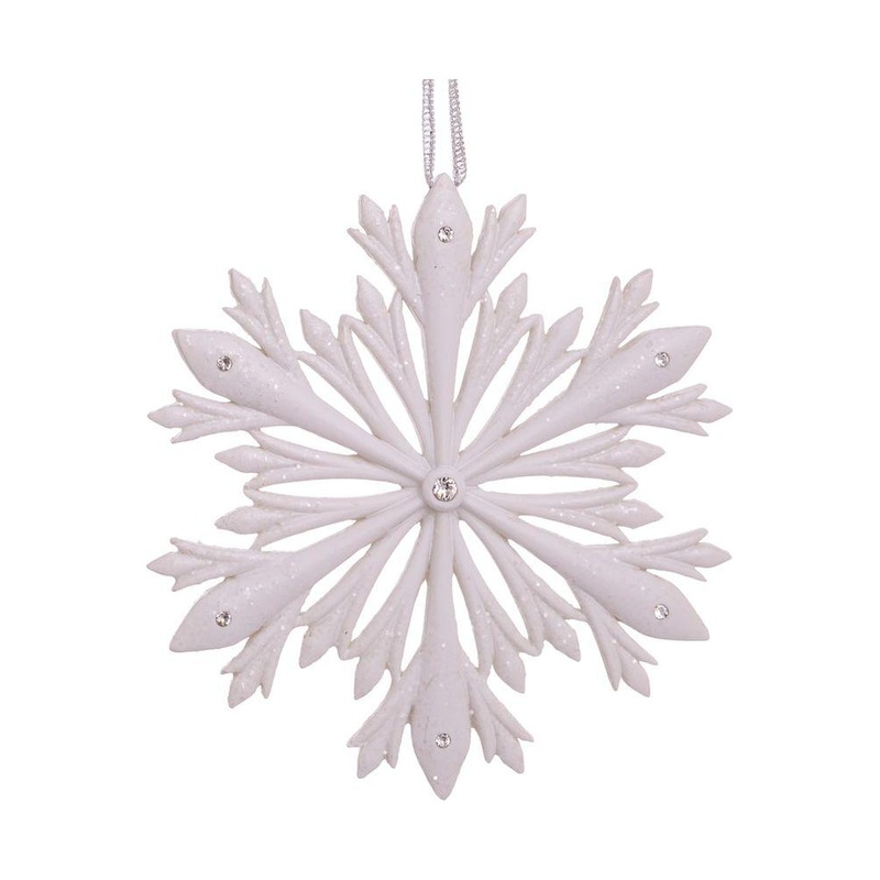 4″ Elegant Snowflake Ornament with Swarovski