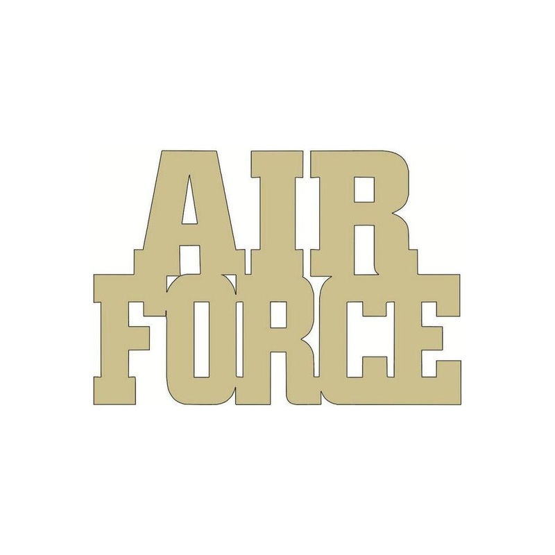 Air Force Wood Block Letters