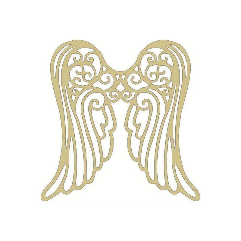 Angel Wings Wood Cutout – Unfinished Wood