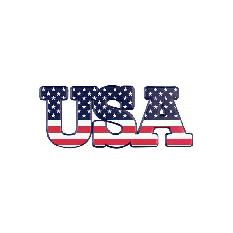 14″ Metal Sign: USA Flag