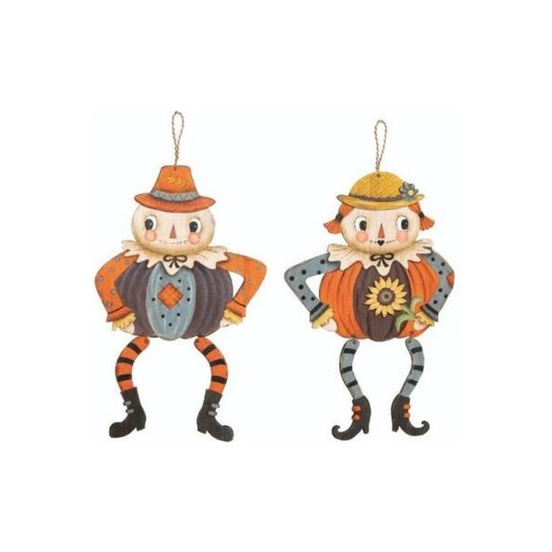 17″ Plywood Dangling Scarecrow