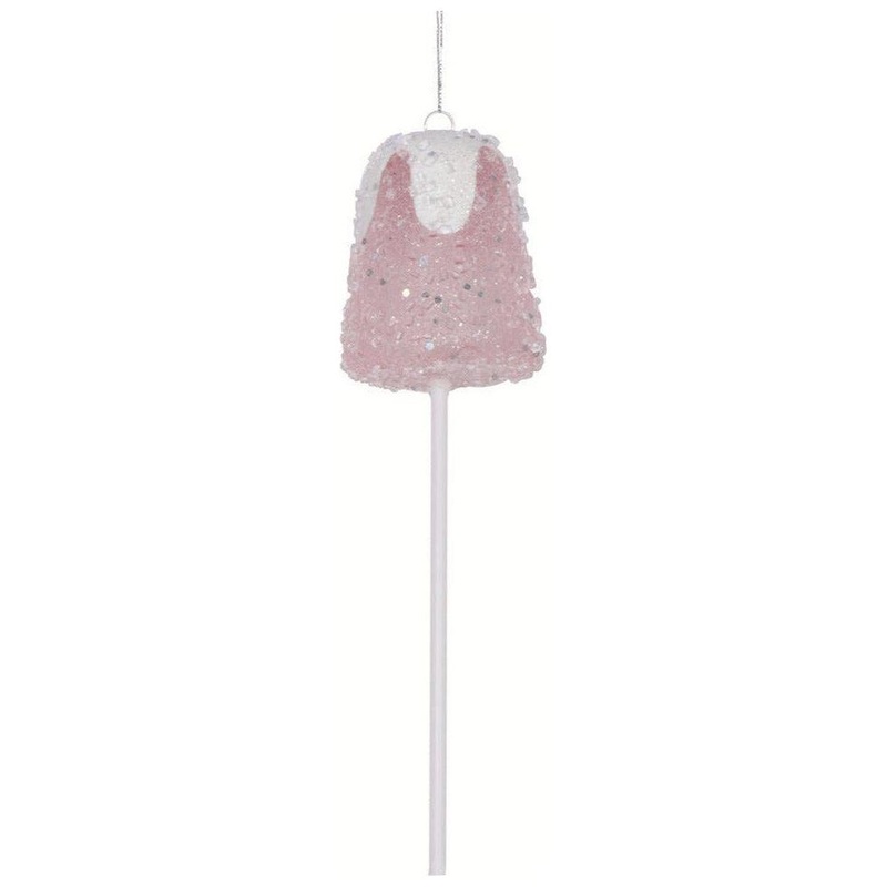 10″ Pink Gumdrop Lollipop Ornaments (Set of 3)