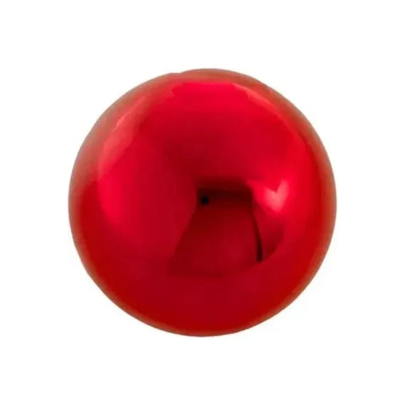 100MM Shatterproof Shiny Red Ball Ornament