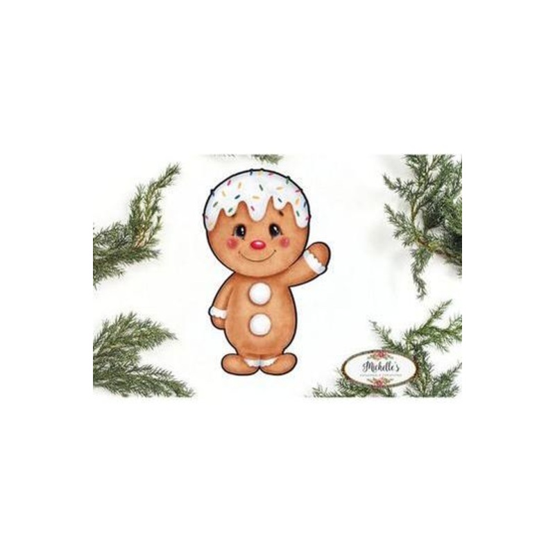 Gingerbread Boy Sweet Shoppe Sign GBB2- Wreath Enhancement