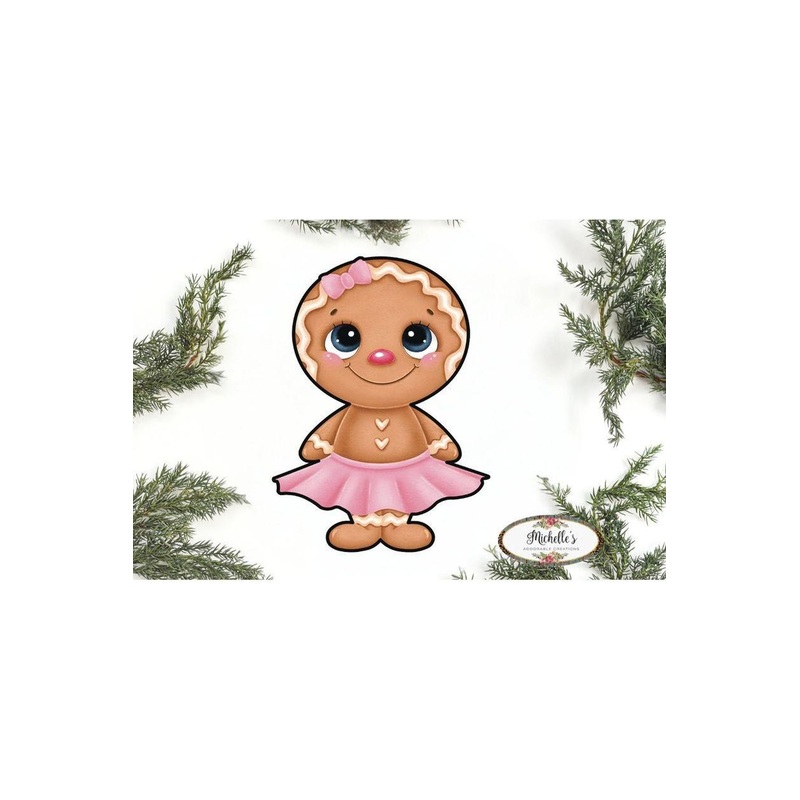 Gingerbread Girl Sweet Shoppe Sign GBG2- Wreath Enhancement