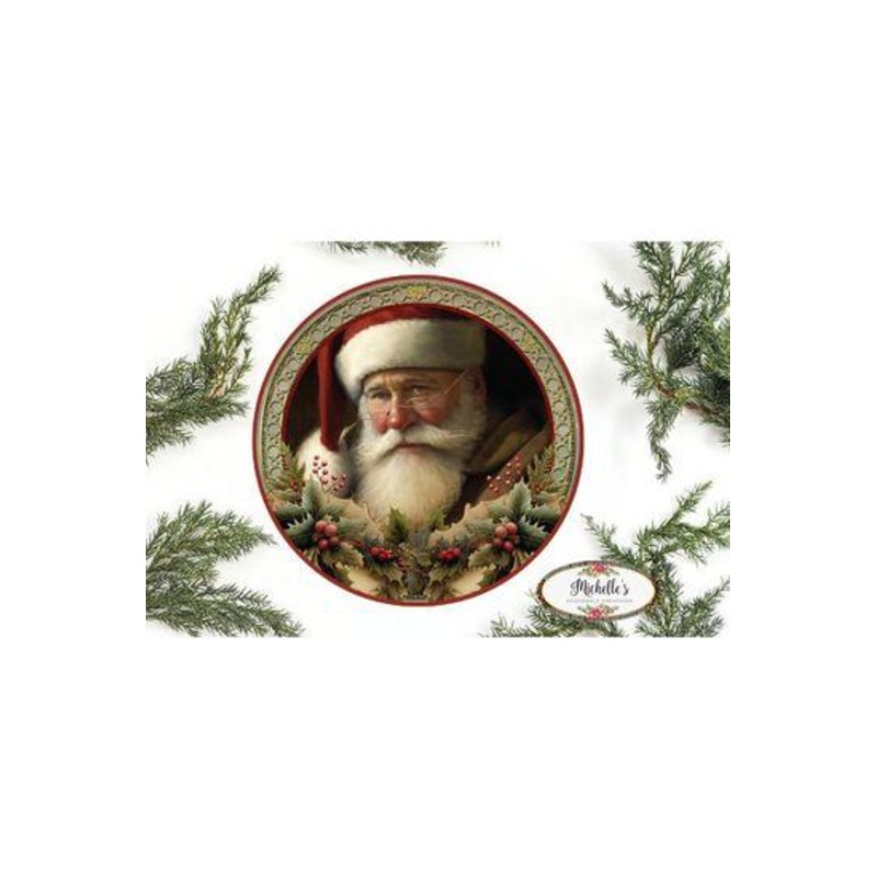 Victorian Vintage Santa Claus Sign
