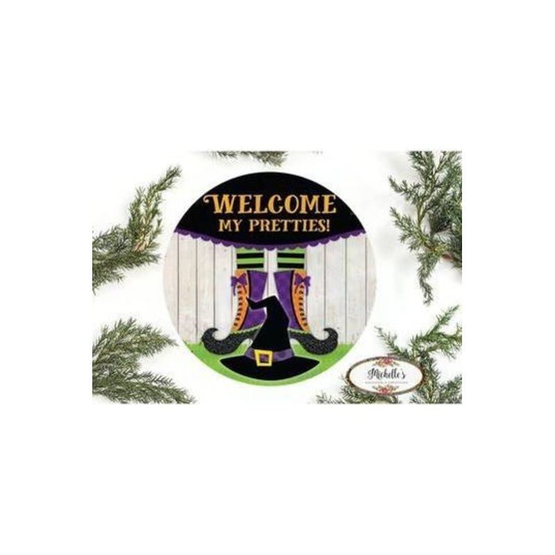 Welcome My Pretties Halloween Sign