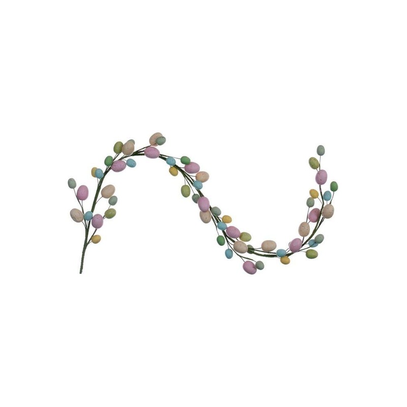 52″ Artificial Pastel Easter Egg Garland