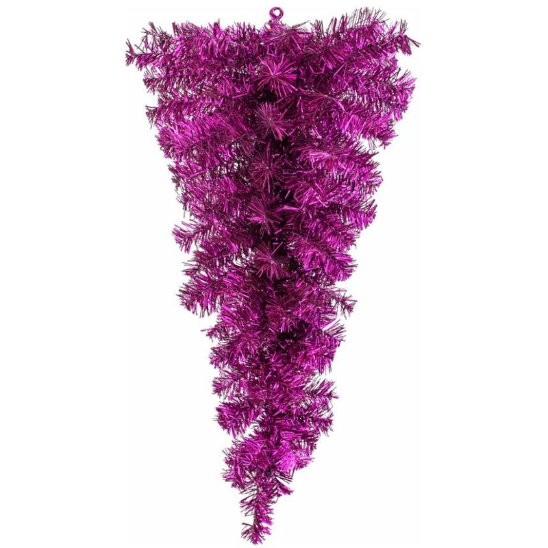 32″ Purple Tinsel Teardrop, Unlit