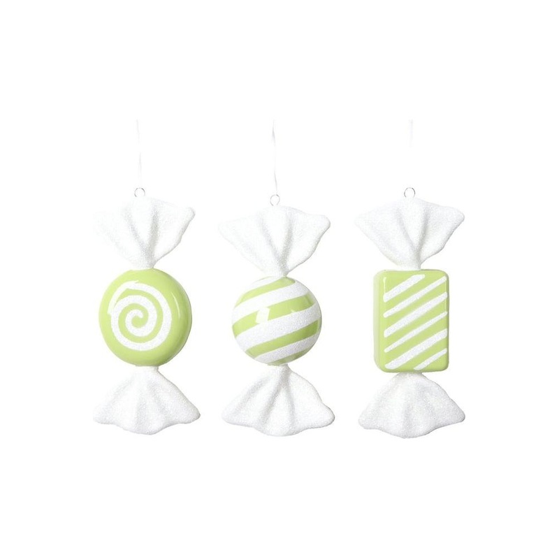 Lime Green Candy Ornament (Assortment of 3)