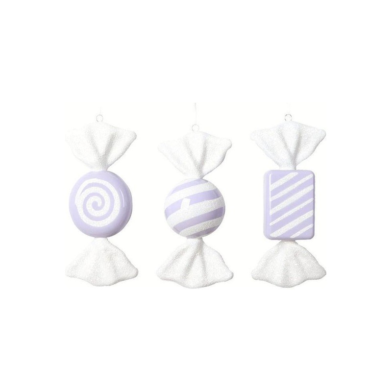 Pastel Lavender Candy Ornament (Assortment of 3)