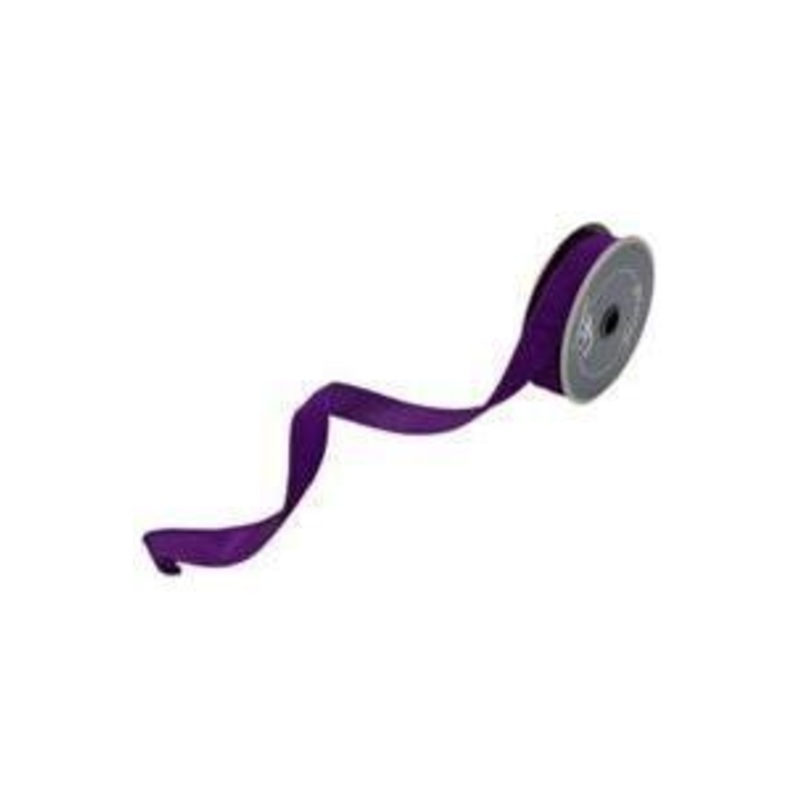.75″ Velvet Luster Ribbon: Purple (10 Yards)