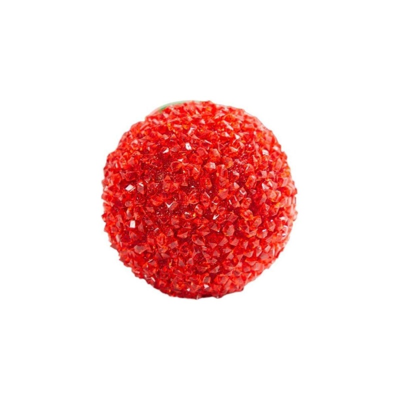 4″ Red Crystal Ball Ornament