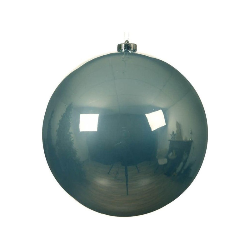 5.5″ Shiny Misty Blue Shatterproof Ornament