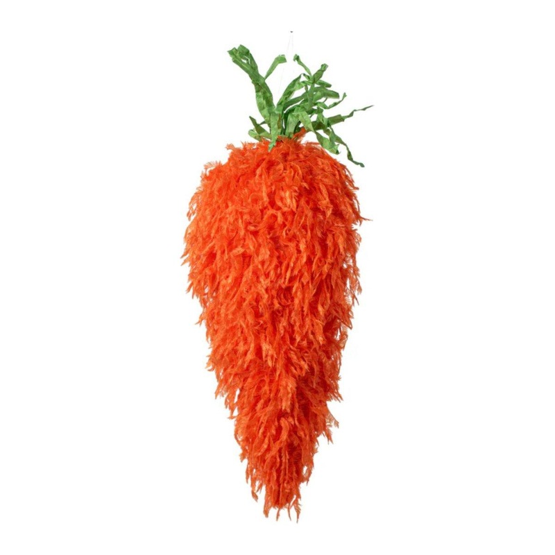 16″ Furry Orange Fabric Carrot