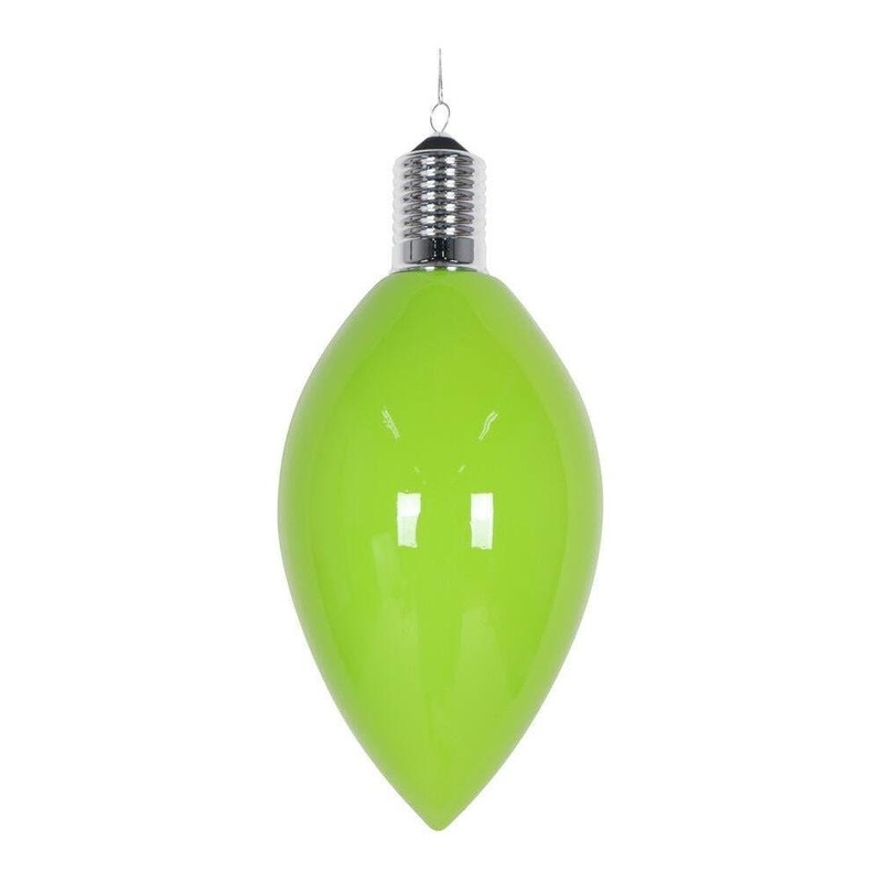 15″ Enamel C9 Bulb Ornament: Lime Green
