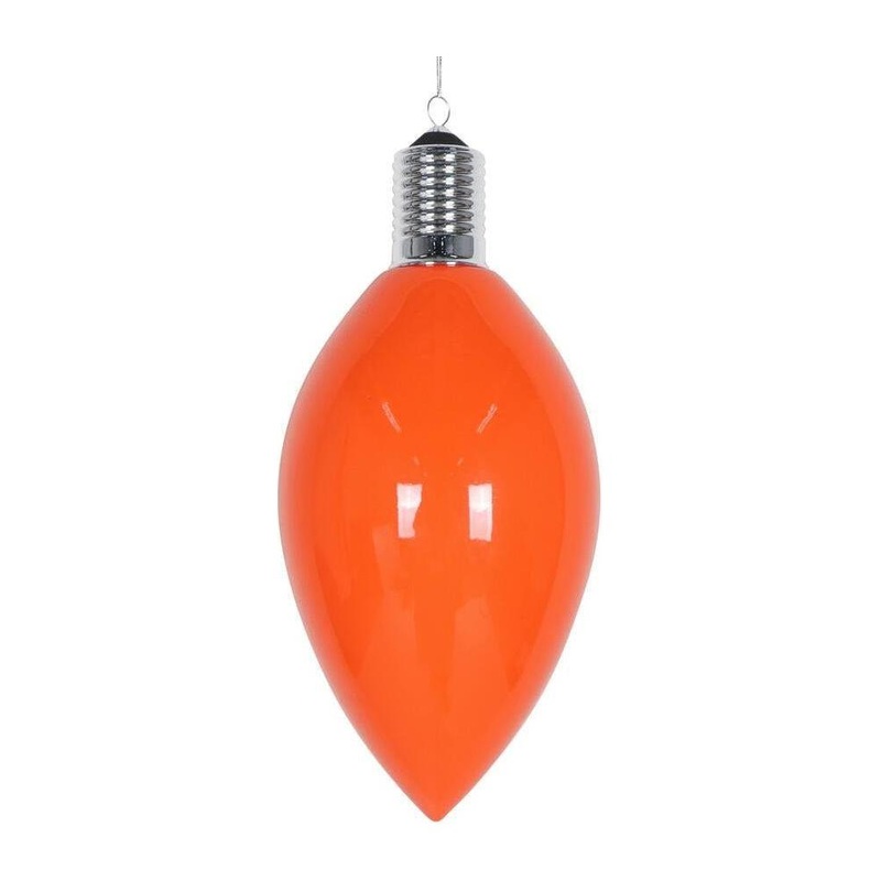 15″ Enamel C9 Bulb Ornament: Orange