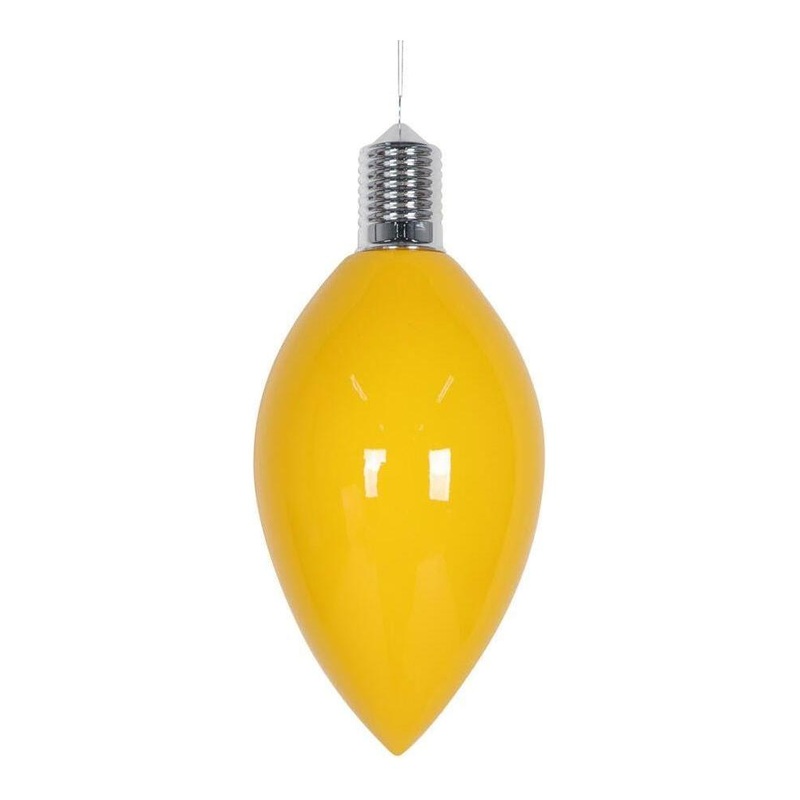 15″ Enamel C9 Bulb Ornament: Yellow