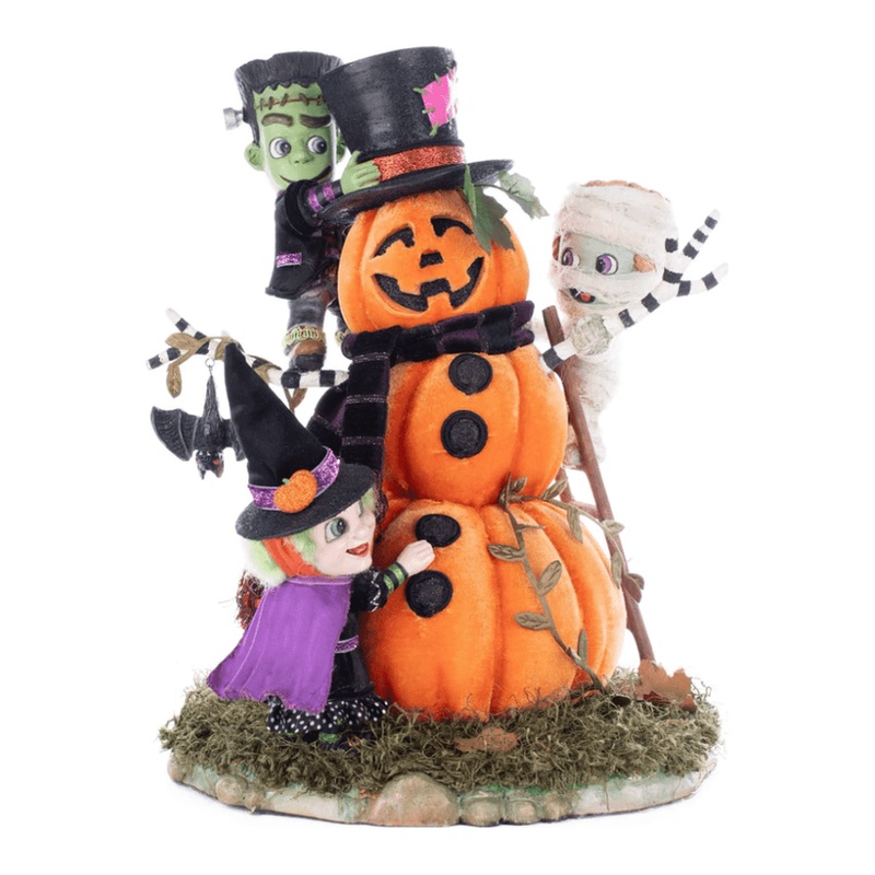 Katherine’s Collection 13″ Ghouls Building Pumpkin Man