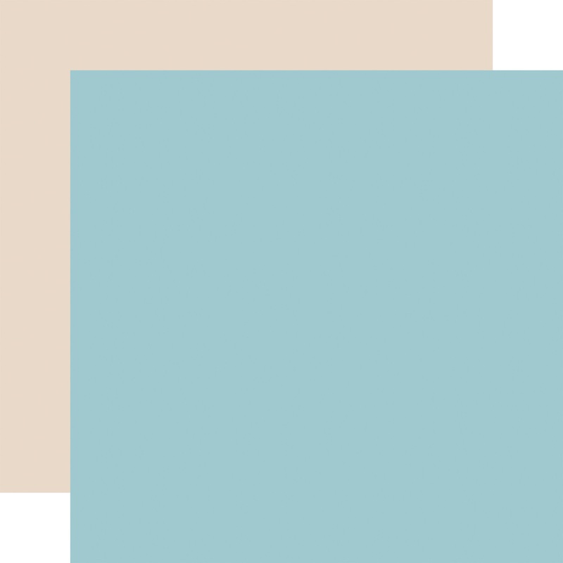 Echo Park – Baby On Board It’s a Boy – 12×12 Single Sheet – Coordinating Solids – Blue / Tan