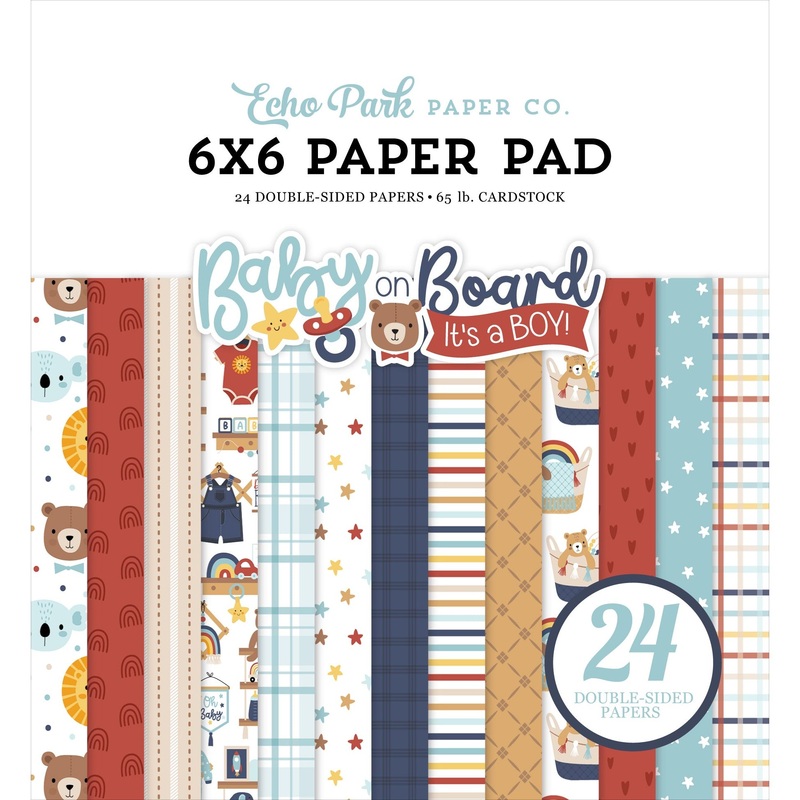 Echo Park – Baby On Board It’s a Boy – 6×6 Paper Pad