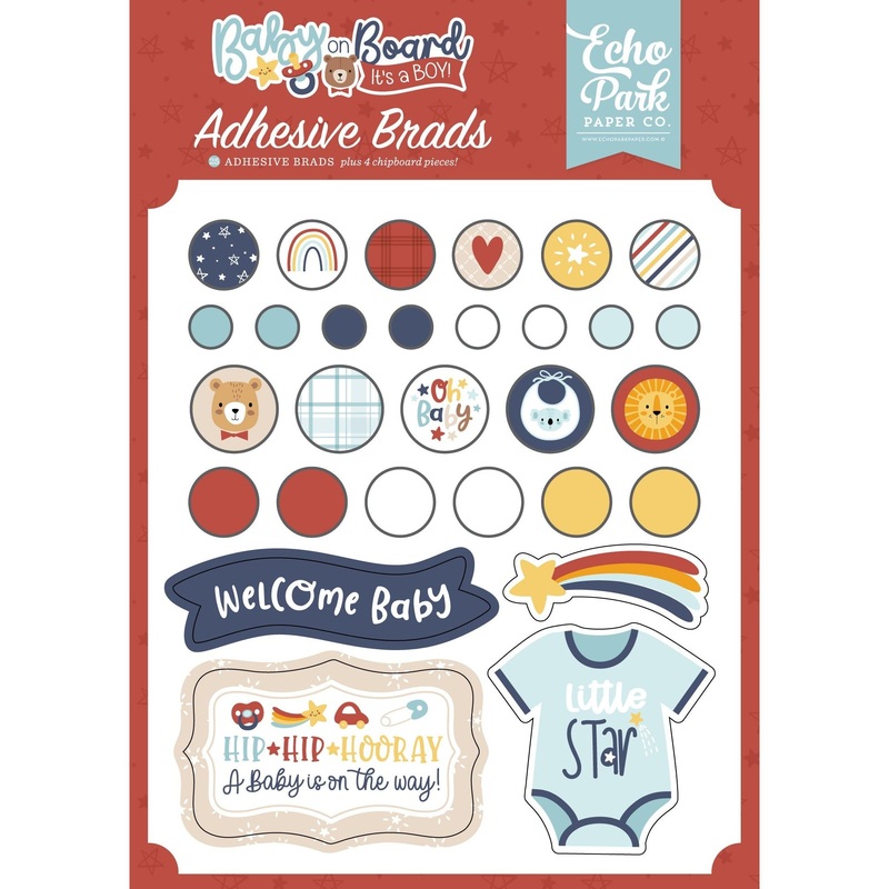Echo Park – Baby On Board It’s a Boy – Adhesive Brads