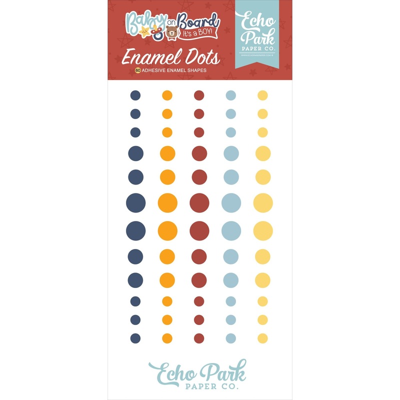 Echo Park – Baby On Board It’s a Boy – Enamel Dots