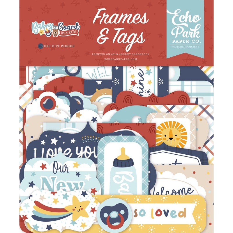 Echo Park – Baby On Board It’s a Boy – Frames & Tags