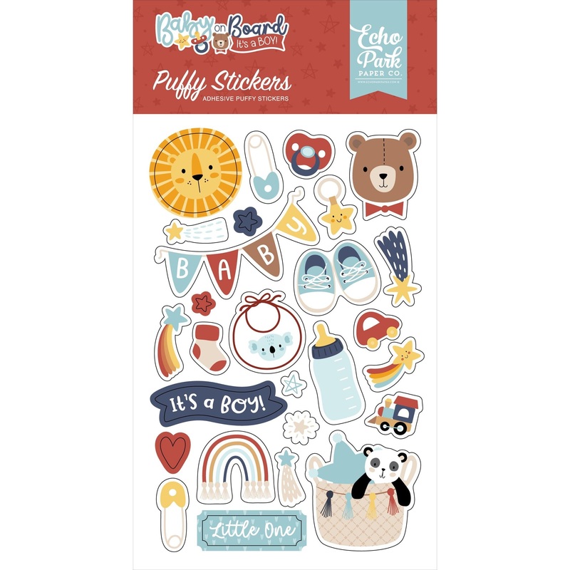 Echo Park – Baby On Board It’s a Boy – Puffy Stickers