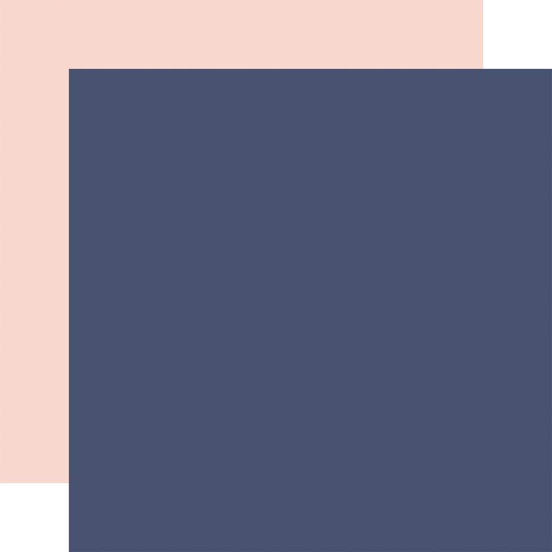 Echo Park – Baby On Board It’s a Girl – 12×12 Single Sheet – Coordinating Solids – Navy / Lt. Pink