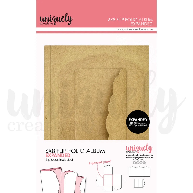 Uniquely Creative – 6″ x 8″ Flip Folio Album – Kraft