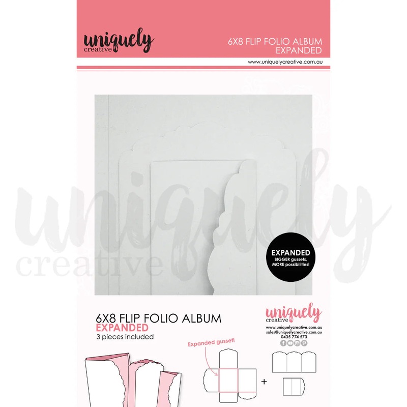 Uniquely Creative – 6″ x 8″ Flip Folio Album – White