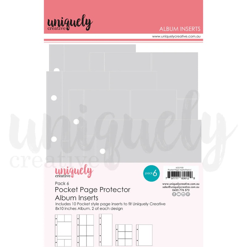 Uniquely Creative – Pocket Page Album Inserts – Pack 6
