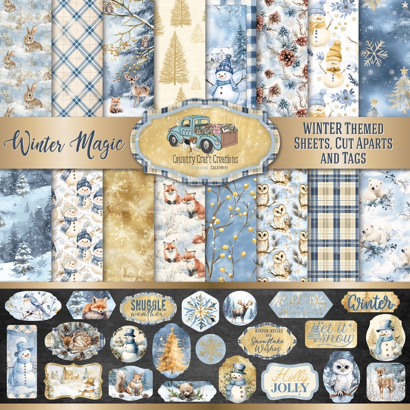 – Winter Magic – 8×8 – Cotton Bristol