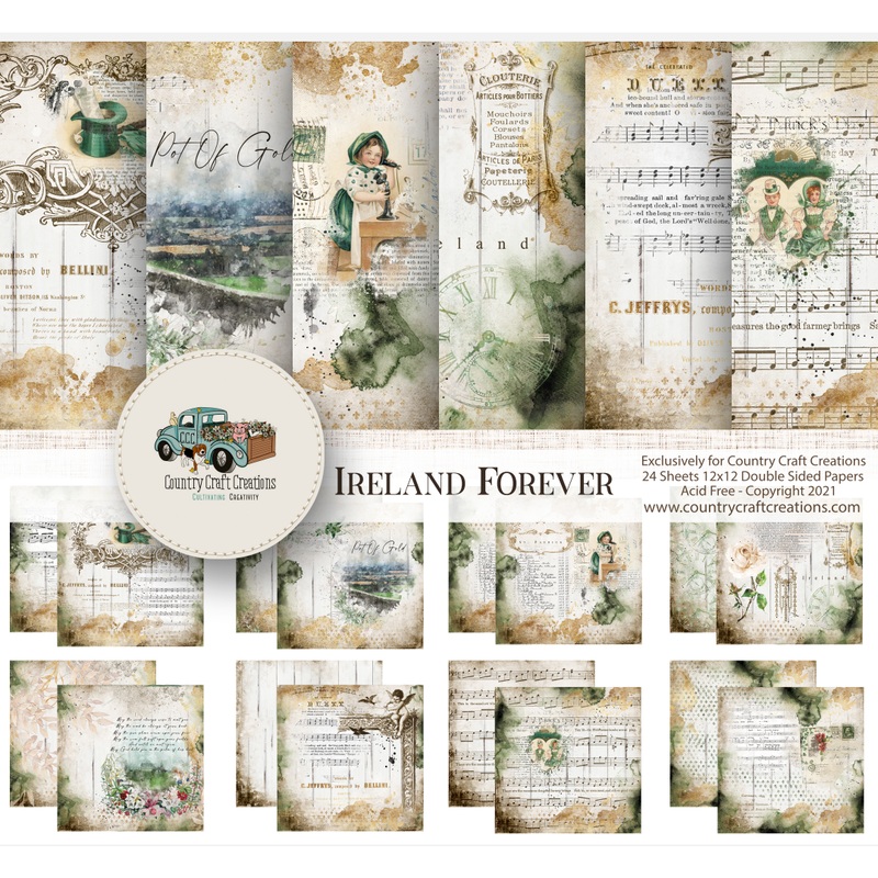 – Ireland Forever – 12×12 – Cotton Bristol