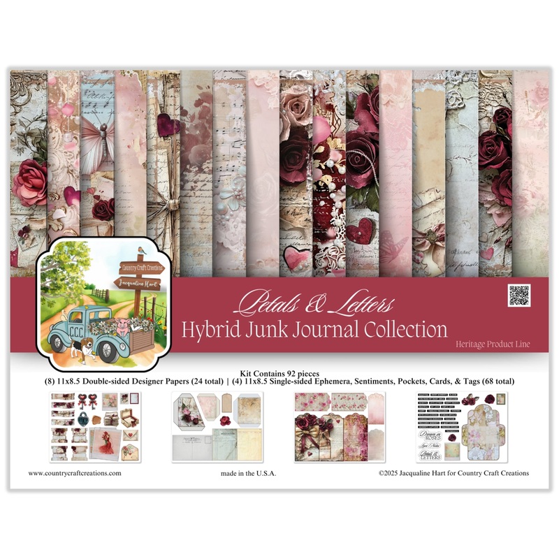 – Petals & Letters Hybrid Junk Journal Collection