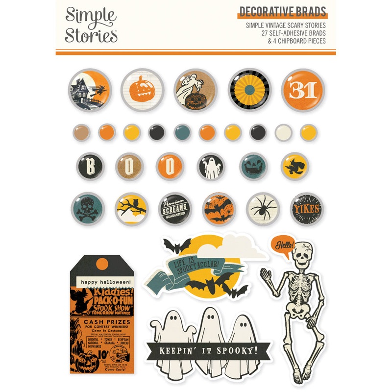 Simple Stories – Scary Stories – Decorative Brads