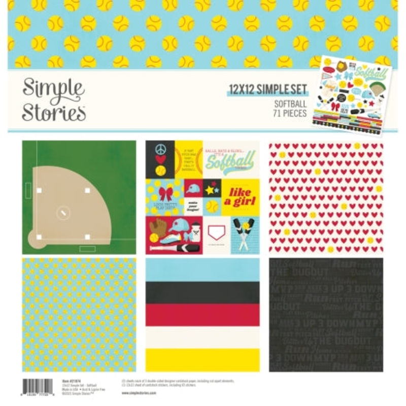 Simple Stories – Softball – 12×12 Collection Kit
