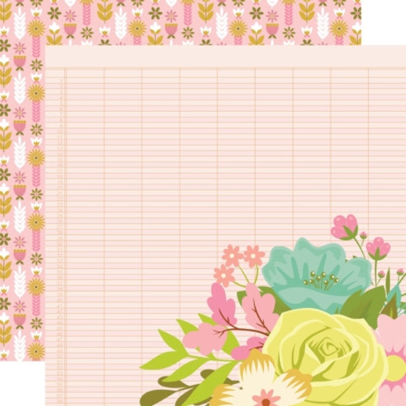 Simple Stories – Tea Garden – 12×12 Single Sheet – Lovely Day